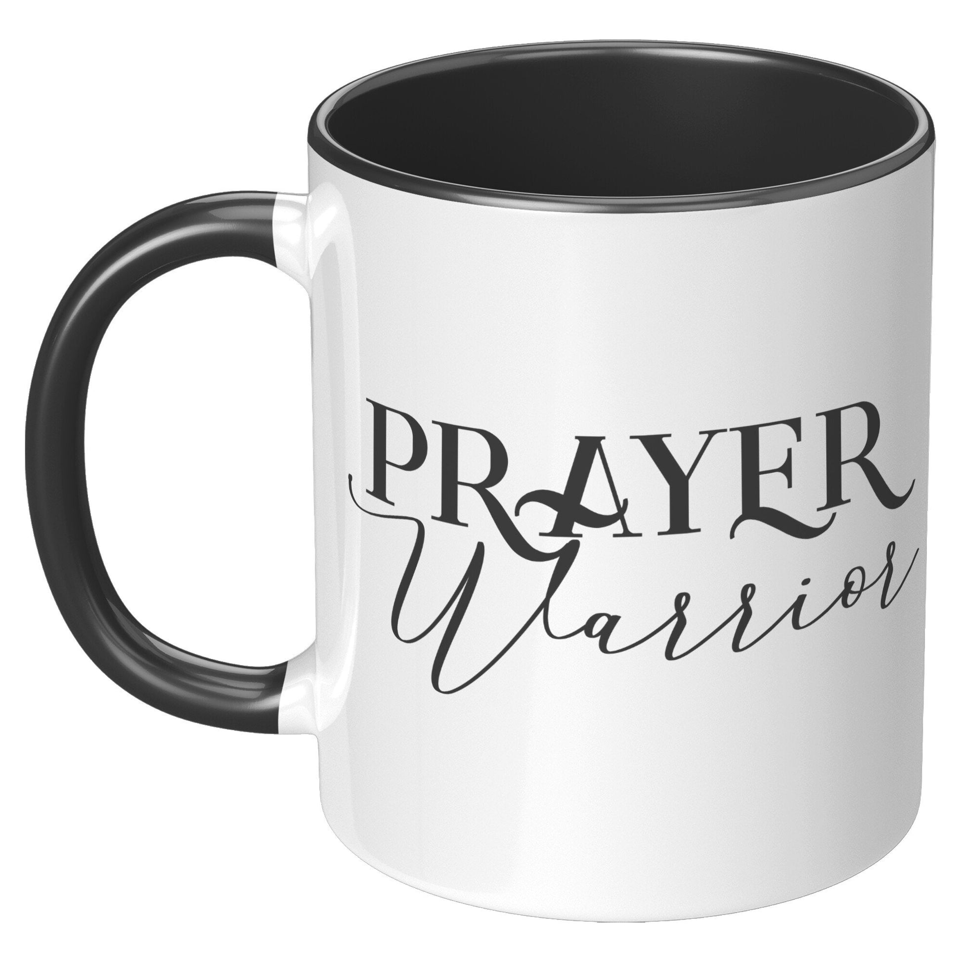 11oz Accent Mug, Prayer Warrior Print