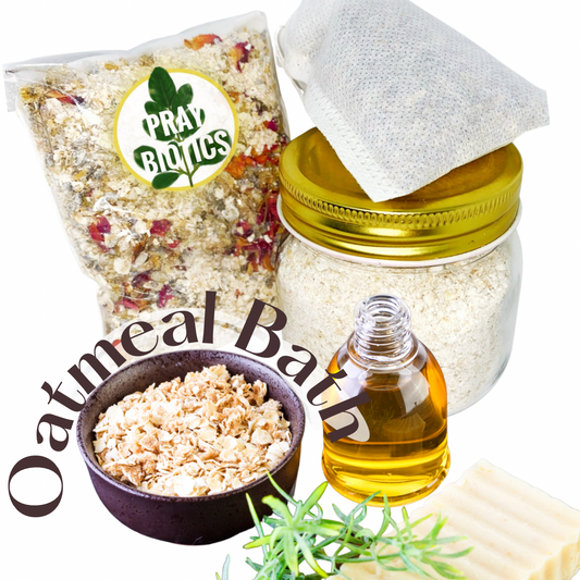 Organic Oat Bath Mix - Skin Therapy 4oz