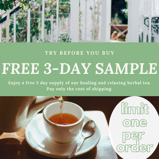 Free 3 Day Herbal Tea Sample (1 Per Order)