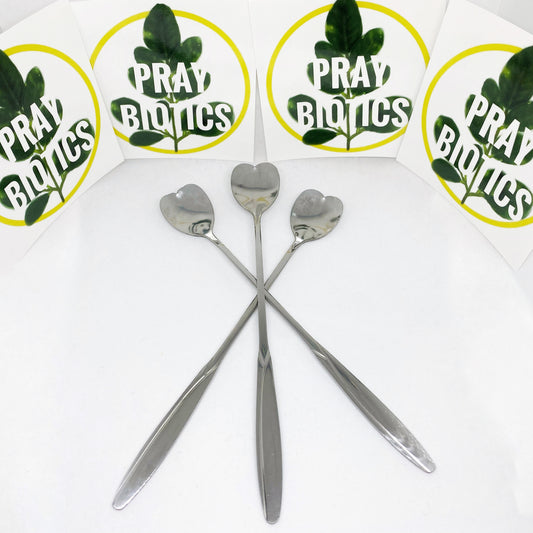 Heart Shaped Stainless Steel Stirring Spoons