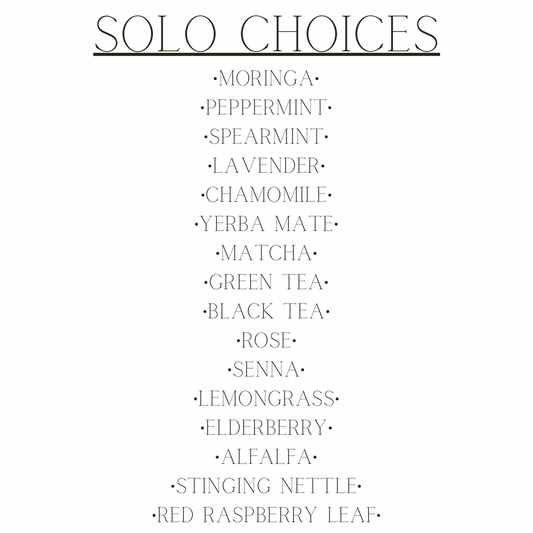 Solo Choice | One Ingredient Teas (16 Options)