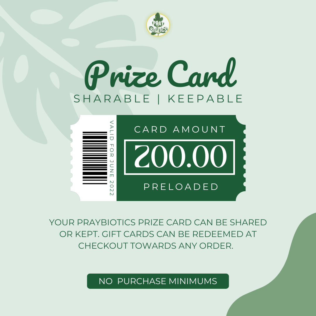 Prize Card | Praybiotics Gift Card