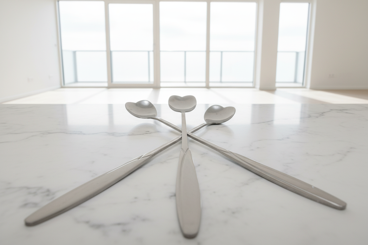 Heart Shaped Stainless Steel Stirring Spoons