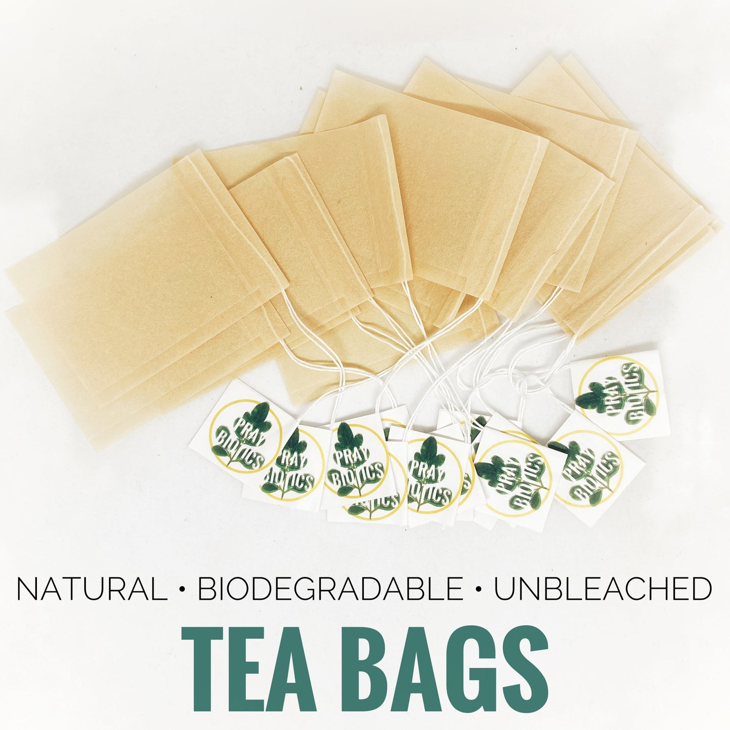 Natural Tea Bag Filters - Unbleached & Biodegradable