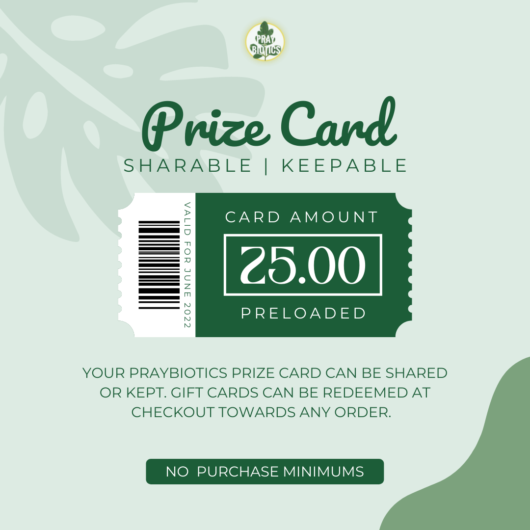 Prize Card | Praybiotics Gift Card